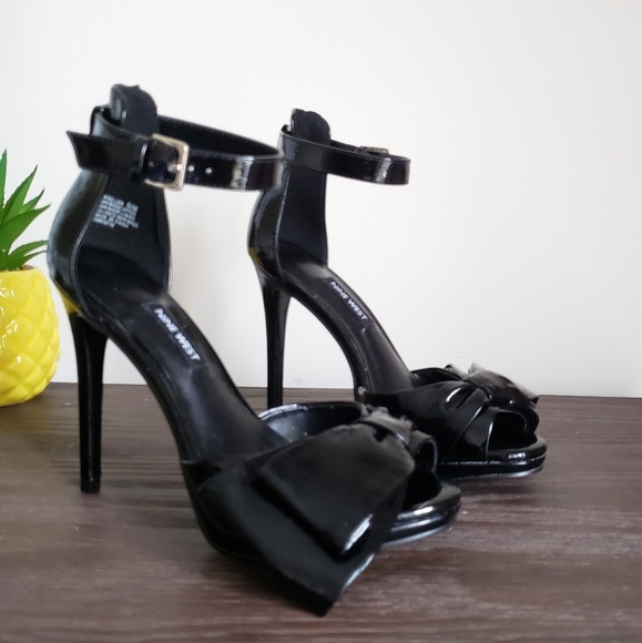 New nine west women's black dress sandals sz 6 1/2 - Picture 8 of 8